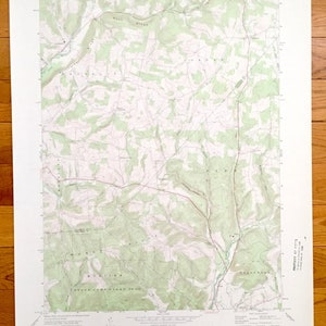 Antique Lairdsville, Pennsylvanie 1968 U.S. Geological Survey carte topographique – comté de Lycoming, comté de Columbia, Unityville, Marie, Muncy
