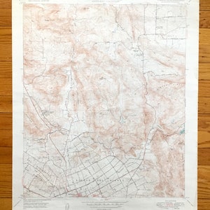 Antique Valley Center, Kalifornia 1949 Mapa topograficzna US Geological Survey – hrabstwo San Diego, Escondido, San Marcos, Jesmond Dene, Kalifornia