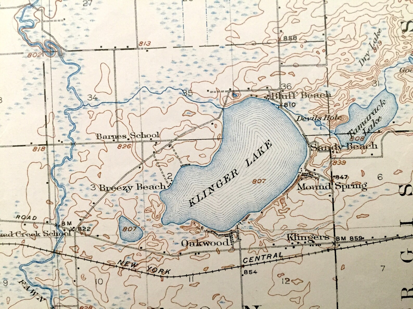 Antique Three Rivers Michigan 1916 US Geological Survey Etsy