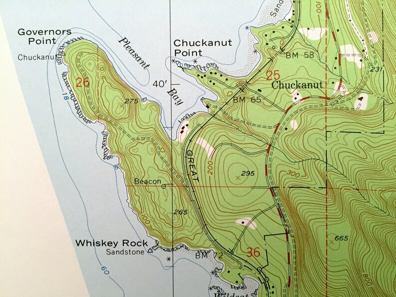 Antique Bellingham Washington 1954 US Geological Survey Etsy