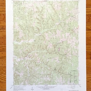 Antike topographische Karte von South Bloomingville, Ohio 1961 - Vinton, Hocking County, Laurel, Benton, Swan, Washington, OH