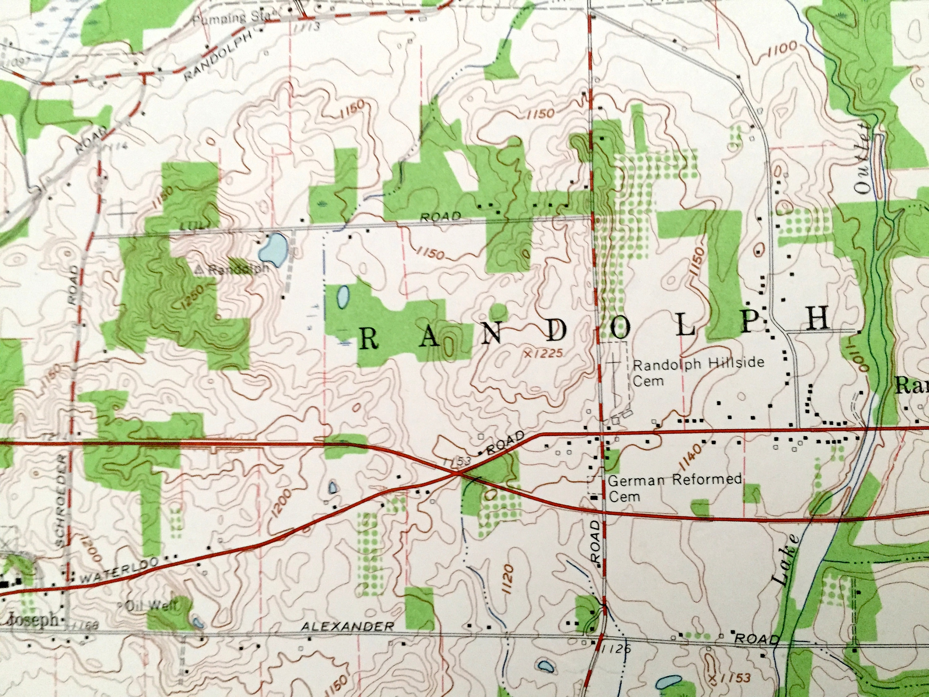 Antique Suffield Ohio 1960 US Geological Survey Topographic Etsy