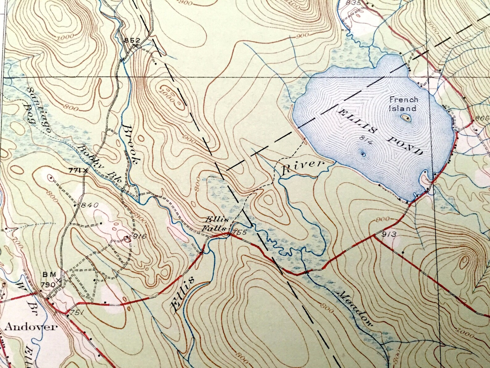 Antique Rumford Maine 1930 US Geological Survey Topographic Etsy