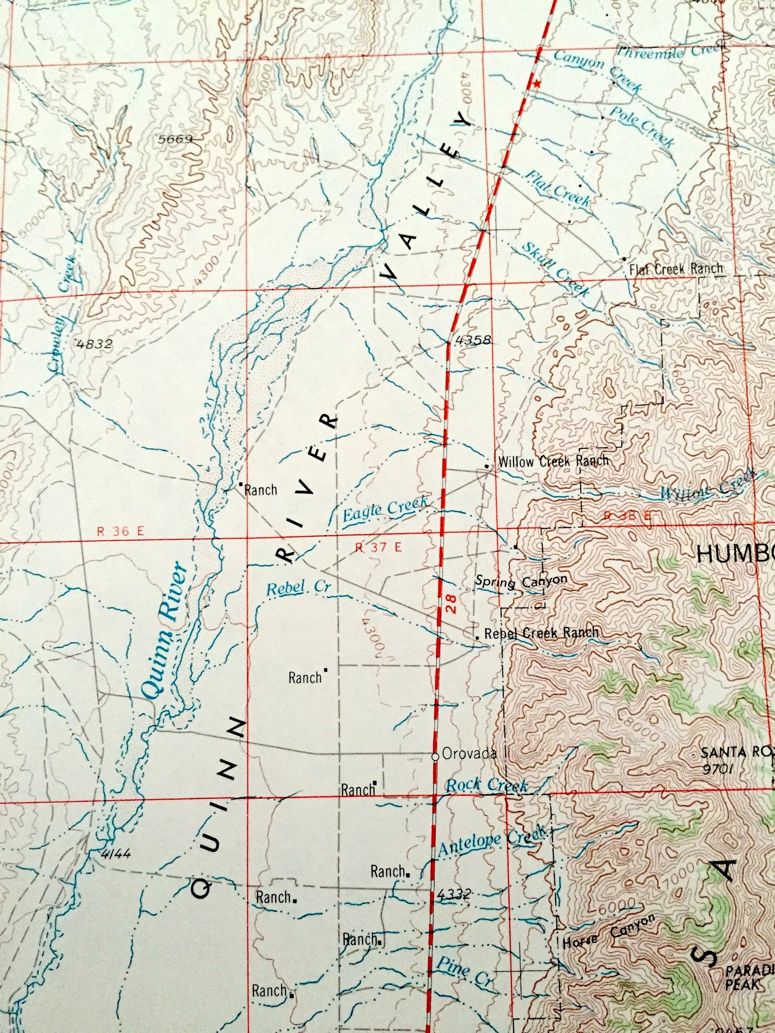 Antique McDermitt Nevada 1955 US Geological Survey Etsy