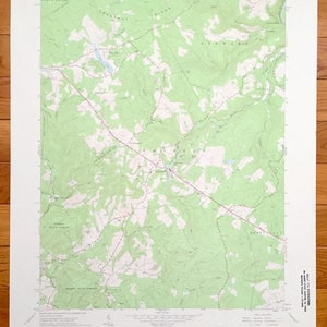 Antique Fort Necessity, Pennsylvania 1964 US Geological Survey Topografische Kaart – Fayette County, Farmington, Deer Lake, Chalkhill Wharton PA