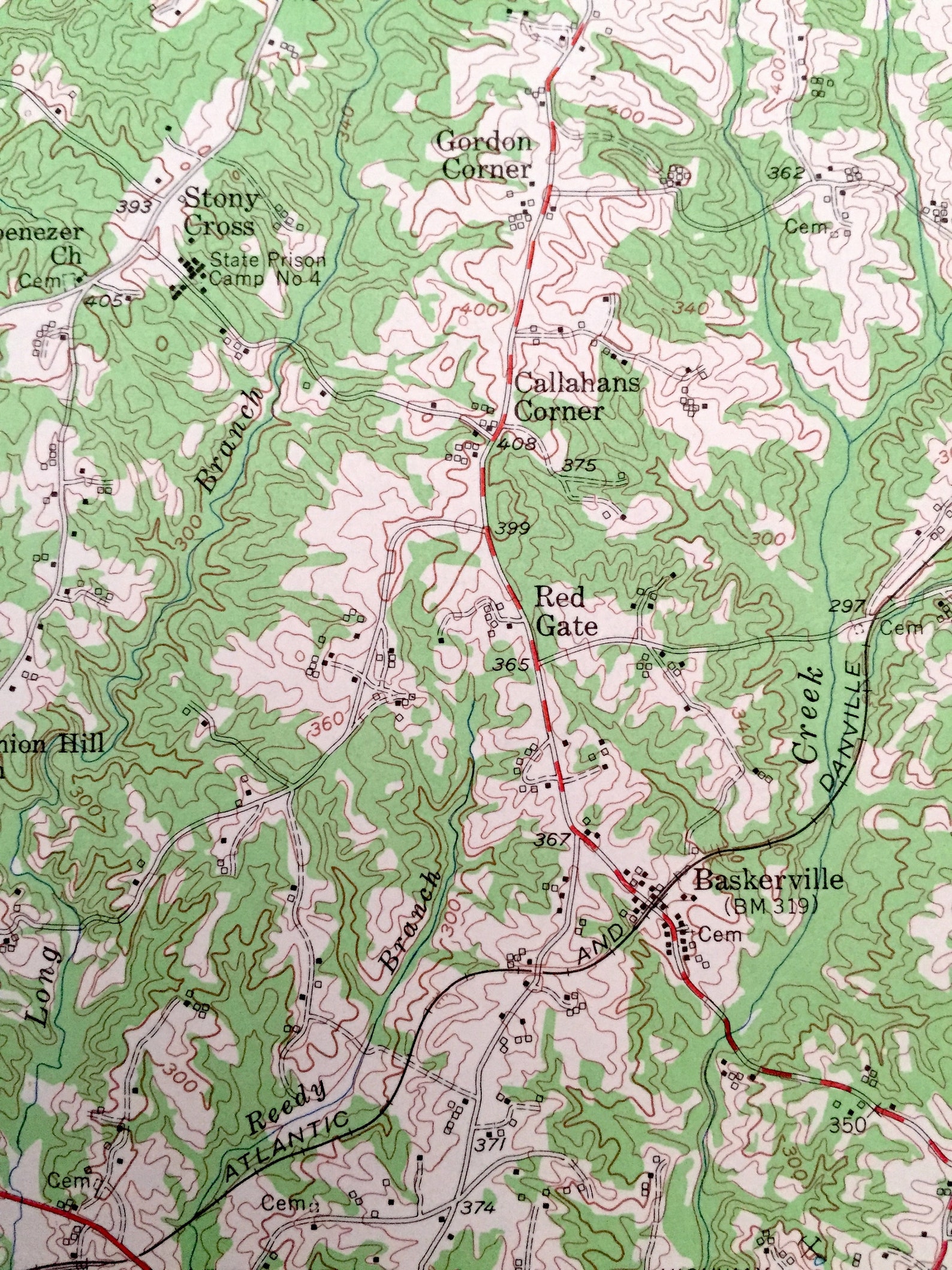 Antique Boydton Virginia 1955 US Geological Survey Etsy