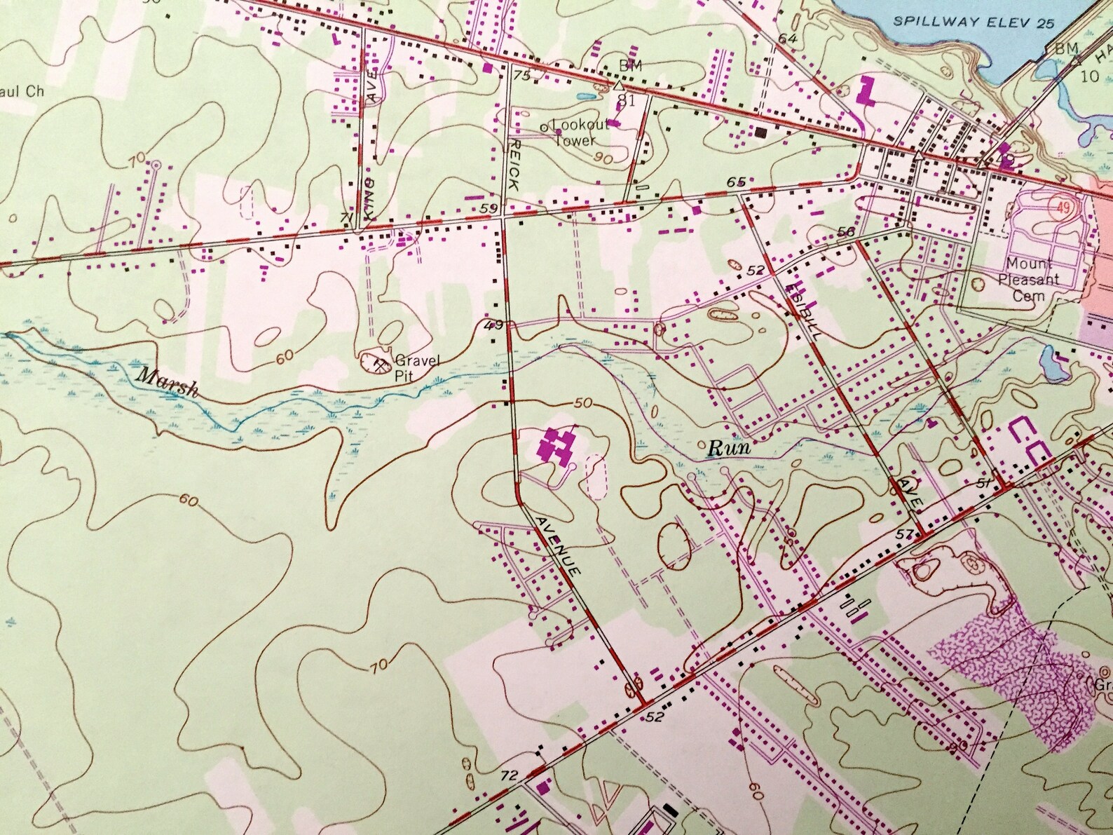 Antique Millville Nueva Jersey 1953 Us Geological Survey Etsy