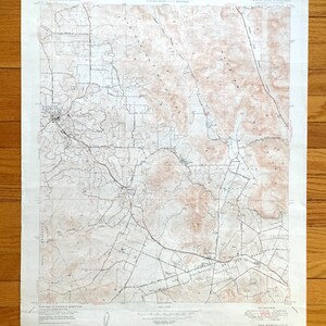 Antyczna mapa topograficzna San Marcos, Kalifornia z 1949 r., US Geological Survey – hrabstwo San Diego, Carlsbad, Vista, Buena, Escondido, Oceanside CA