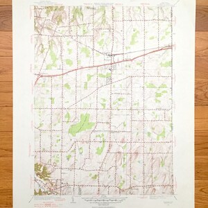 Antike Webster, New York 1952 US Geological Survey Topographische Karte — Wayne, Monroe County, Union Hill, Roseland, Penfield, Sümpfe, NY