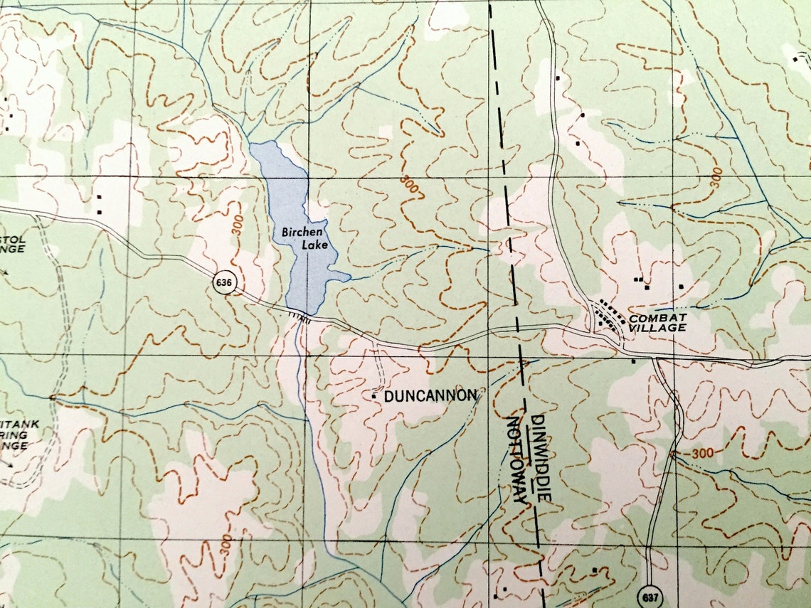 Antique Blackstone Virginia 1943 US Corps of Army Engineers Etsy