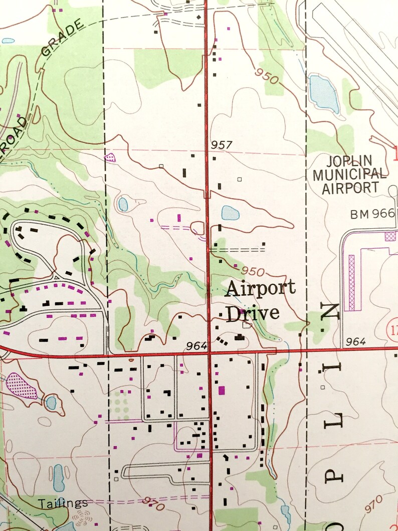 Antique Carl Junction Missouri & Shawnee Kansas 1963 US Etsy