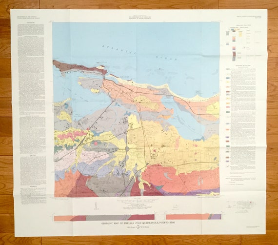 Antique San Juan Puerto Rico 1977 Us Geological Survey Etsy