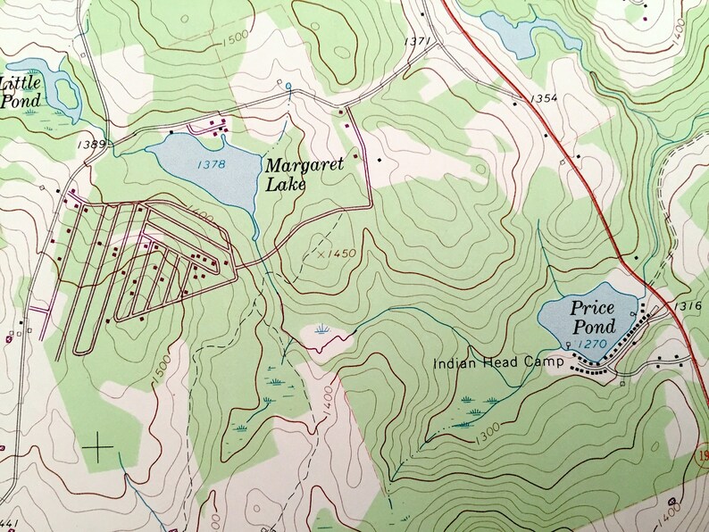 Antique Long Eddy New York 1965 US Geological Survey Etsy