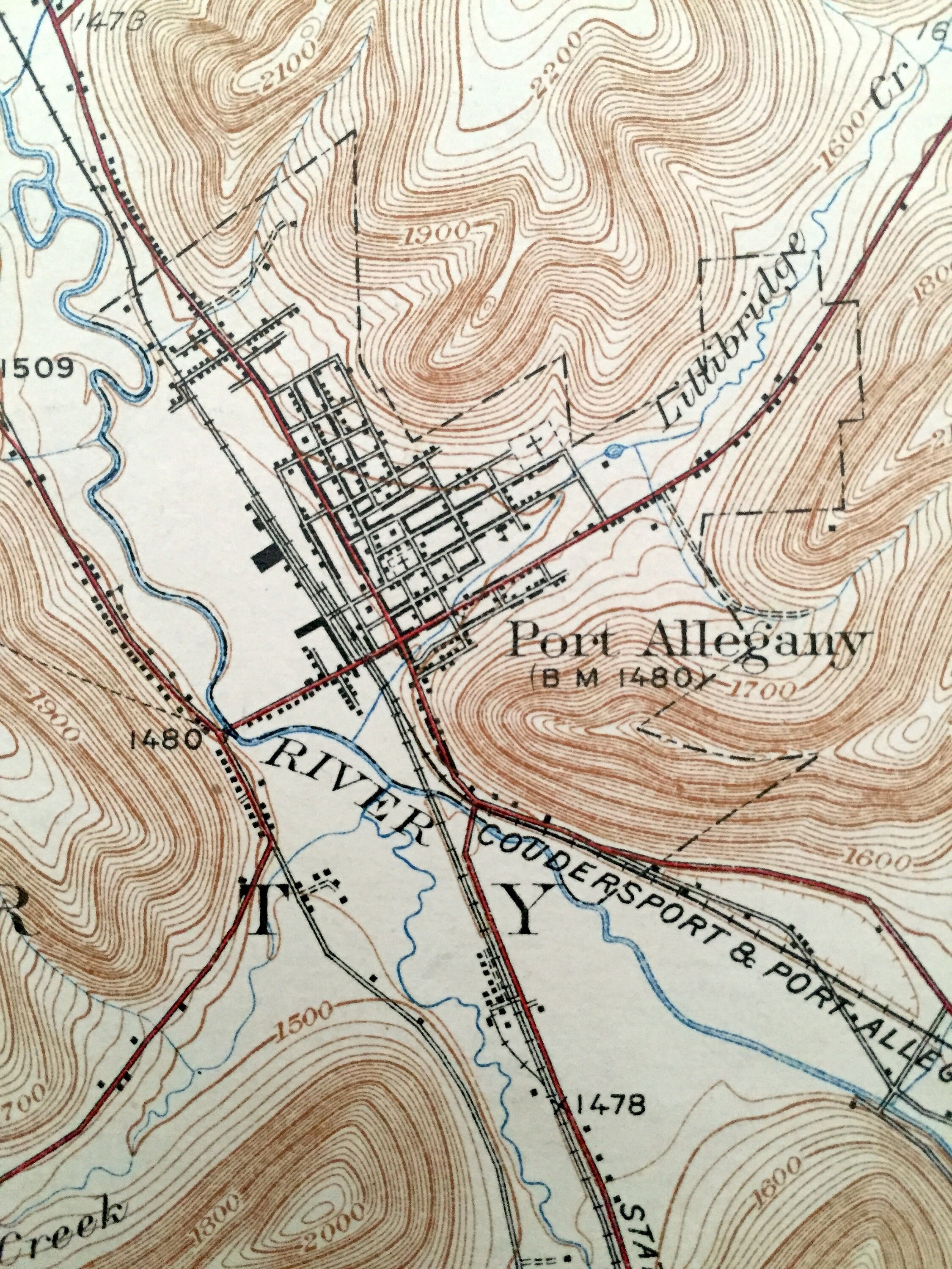 Antique Smethport Pennsylvania 1937 US Geological Survey Etsy