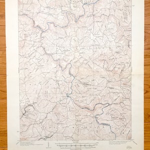 Mapa topográfico antiguo de Winona, Virginia Occidental, 1914, del Servicio Geológico de EE. UU.: Condado de Fayette, Mountain Cove, Sparks, Summersville Divide, Bruce, WV