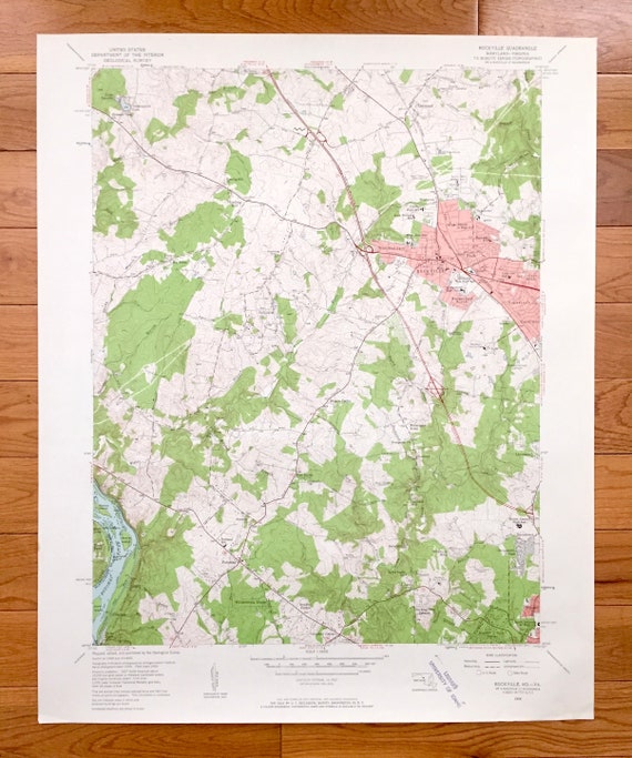 洋書 Terrain Analysis Antique Rockville, Maryland 1956 US