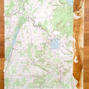 Antiker runder See, New York 1954 US-Amerikanisches Kartographie-Überblick Topographic Map – Saratoga County, Ballston Spa, Malta, Elnora, Halfmoon, Stillwater