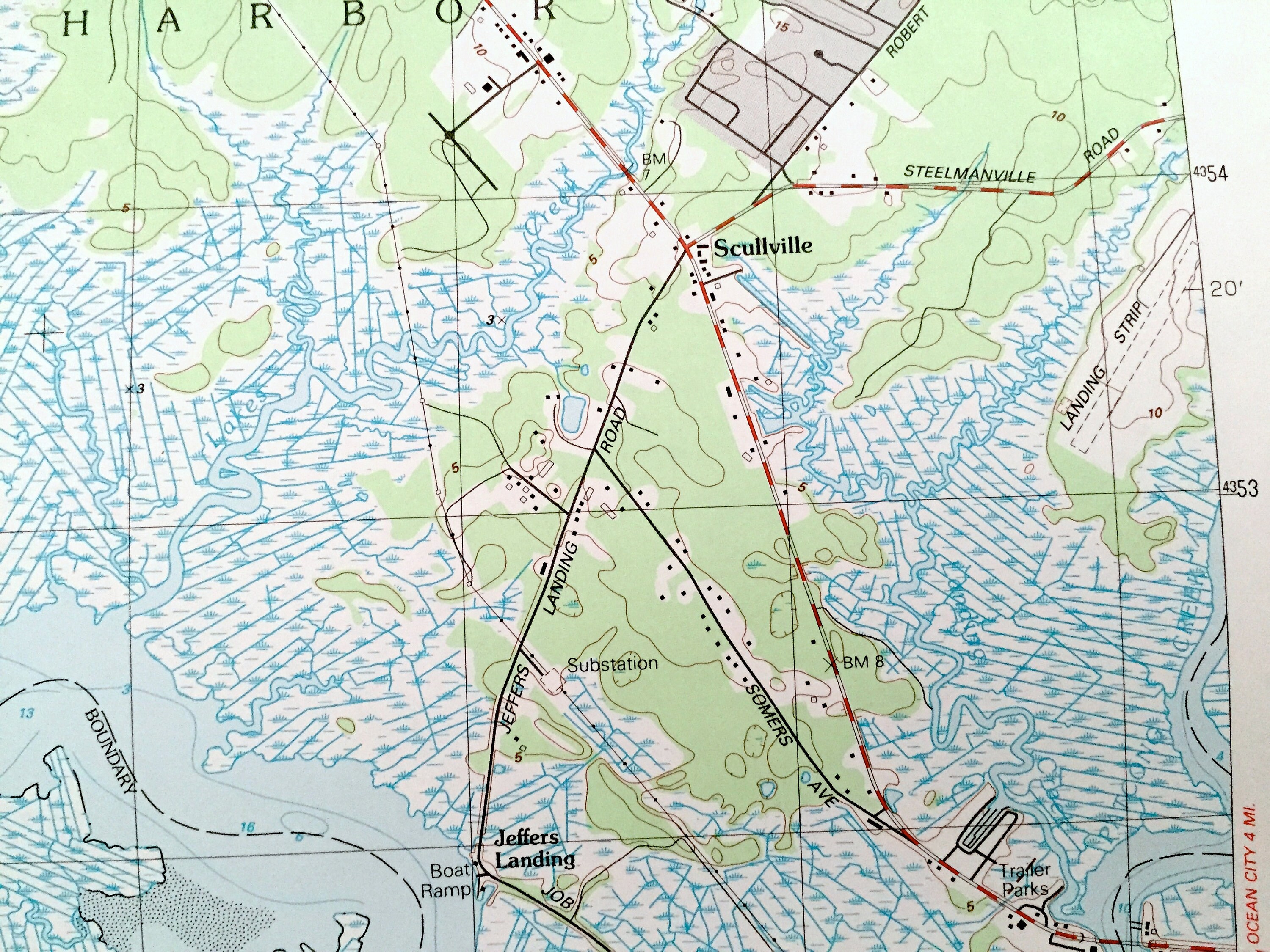 Antique Marmora New Jersey 1989 US Geological Survey Etsy