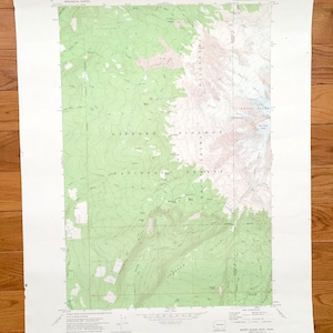 Antike Mount Adams, Washington 1970 US Geological Survey topographische Karte – Skamania, Yakima County, Gifford Pinchot Forest Pacific Trail WA