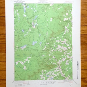 Antique Poconos Mountains, Pennsylvanie Carte topographique de l’US Geological Survey de 1921 – Tobyhanna, Gouldsboro, Swiftwater Tannersville Cresco PA