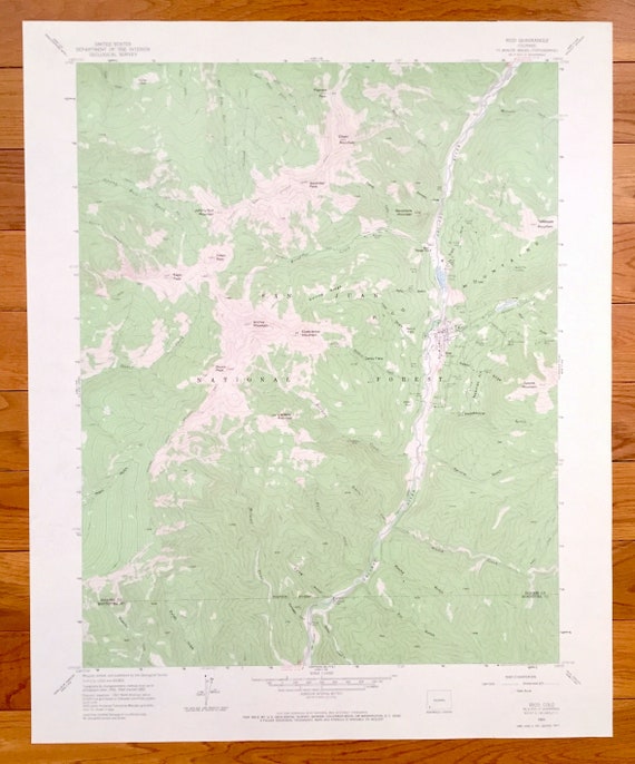 Lithographs Bear Creek Antique Rico Rio Lado Montelores Burns San Juan National Forest CO