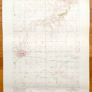 Antike Ainsworth, Nebraska 1954 US Geological Survey topographische Karte – Buffalo, Pine Glen, Brown County, Buffalo Wohnungen, Ainsworth Tisch, NE