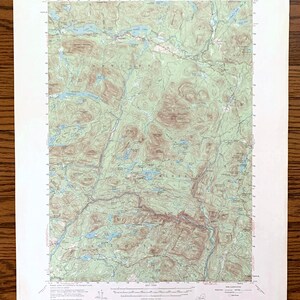 Antique Newcomb, New York 1954 US Geological Survey Topografische Kaart – Adirondacks, Indian Lake, Minerva, Tahawus, Essex, Hamilton County, NY
