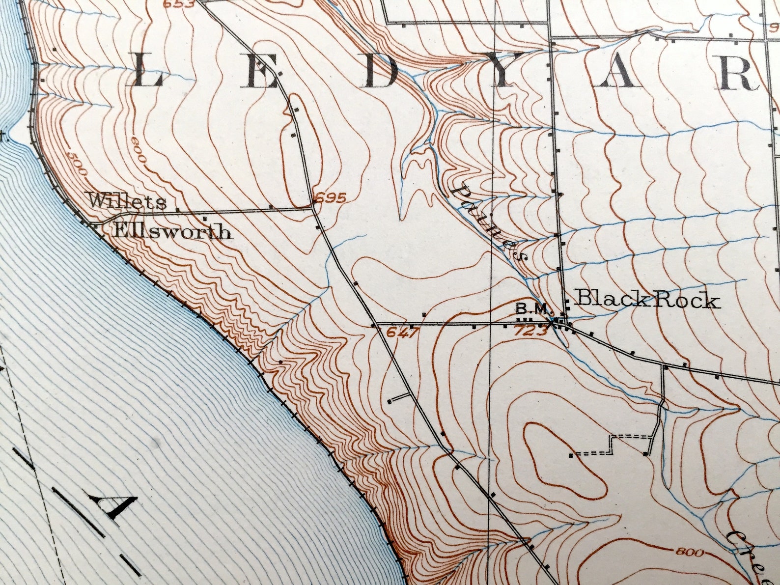 Antique Genoa New York 1902 US Geological Survey Topographic Etsy