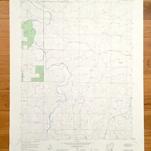 Antike Prescott, Missouri 1951 US Geological Survey topographische Karte - Texas County, Mark Twain National Forest, Big Piney River, MO