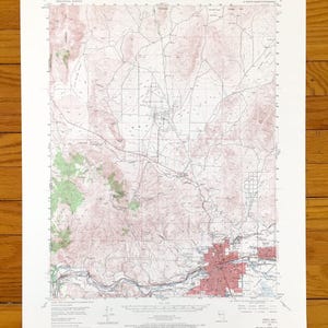 Antike Reno, Nevada, 1950 US Geologische Untersuchung, topographische Karte - Sparks, West Reno, Verdi, Black Springs, Truckee River, Washoe County, Nevada