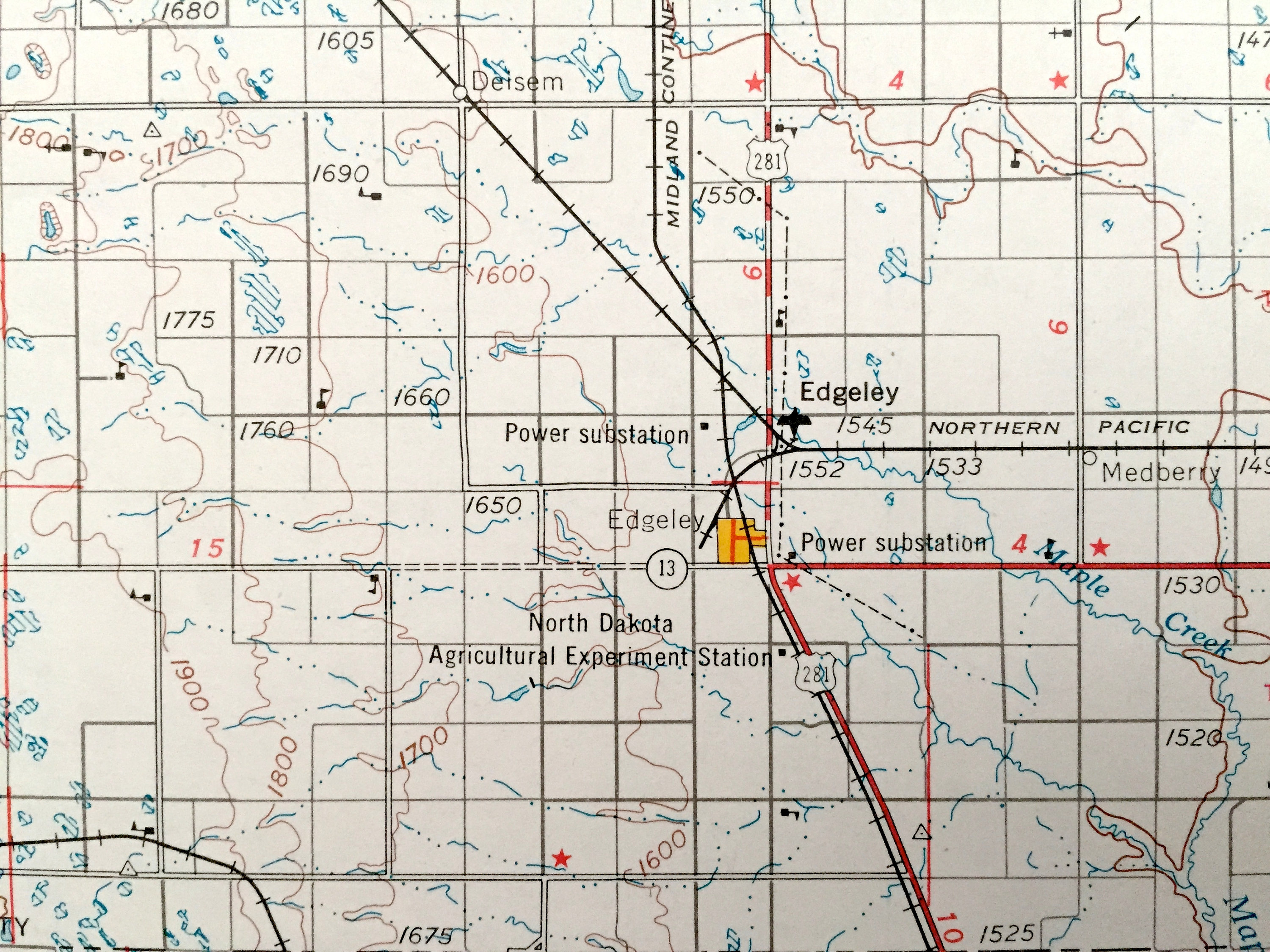 Antique Jamestown North Dakota 1954 US Geological Survey Etsy