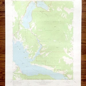 Antica mappa topografica del Colorado Shadow Mountain, 1958 US Geological Survey – Montagne Rocciose, Lago Granby, Foresta di Arapaho, Contea di Grand, CO