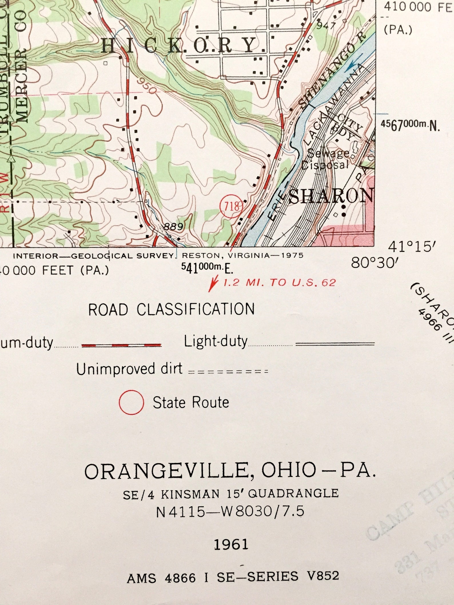 Antique Orangeville Ohio & South Pymatuning Pennsylvania Etsy