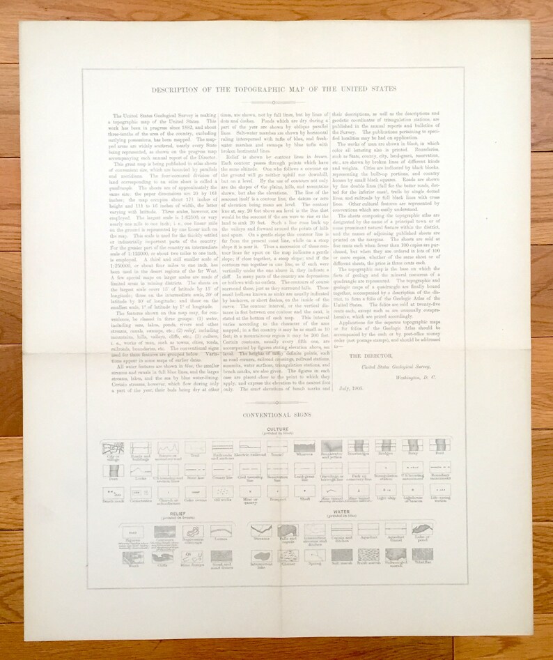 Meade Proctor Pinegrove Antique Littleton West Virginia 1905 US Geological Survey Topographic Map \u2013 Wetzel County Galmish Jacksonburg