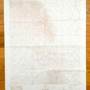 Antique Palen Pass, California 1983 Us Geological Survey Topographic Map – Condado de Riverside, Montañas de Palen, Montaña de granito, Dibujo de arena