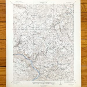 Antike Meadow Creek, West Virginia 1915 US Geologische Untersuchung topographische Karte - Summers County, Red Spring, Pittman, Hemlock, Laurel WV