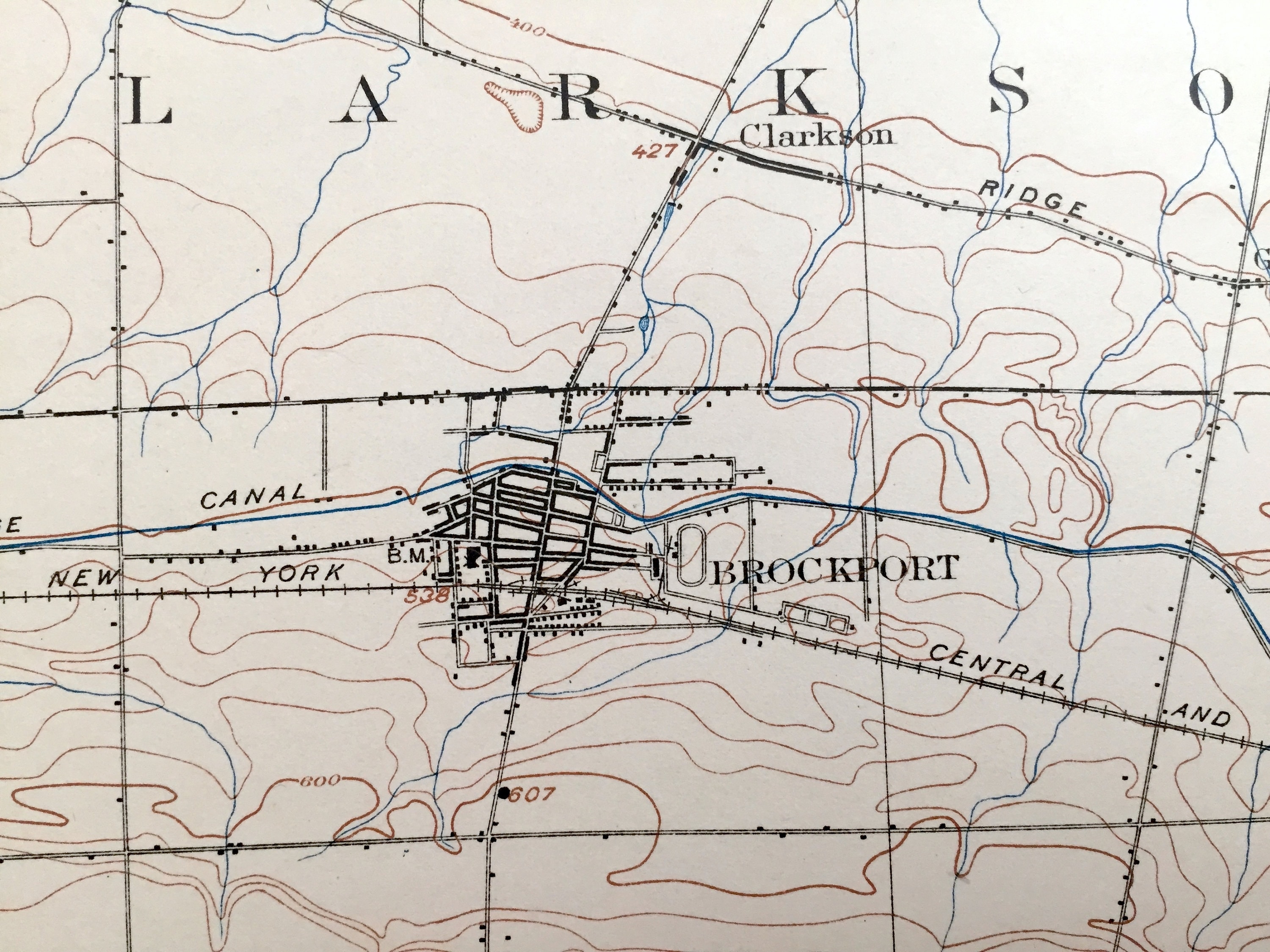Antique Brockport New York 1899 US Geological Survey Etsy
