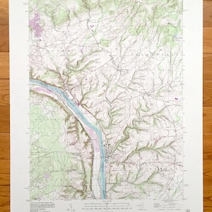Antique Frenchtown, New Jersey 1997 US Geological Survey Topographic Map – Milford, Holland, Alexandria, Kingwood, Hunterdon Bucks County NJ