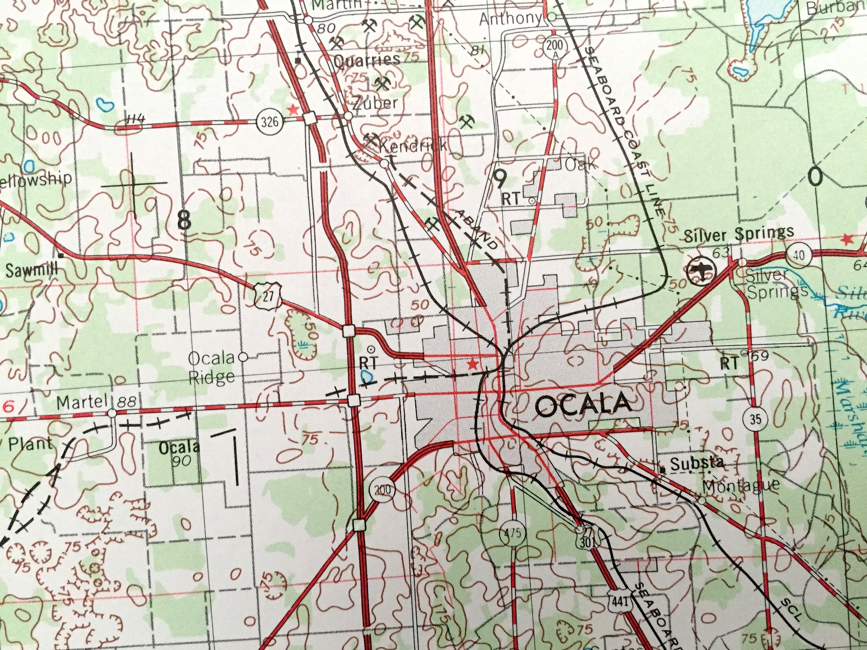 Antique Gainesville Florida 1954 US Geological Survey Etsy