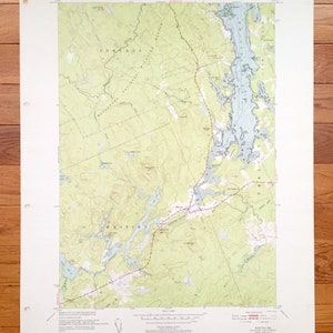 Antique Whiting, Maine 1949 US Geological Survey Topographic Map – Washington County, Edmunds, Trescott, Cutler, Bay, Nautical Coast, ME