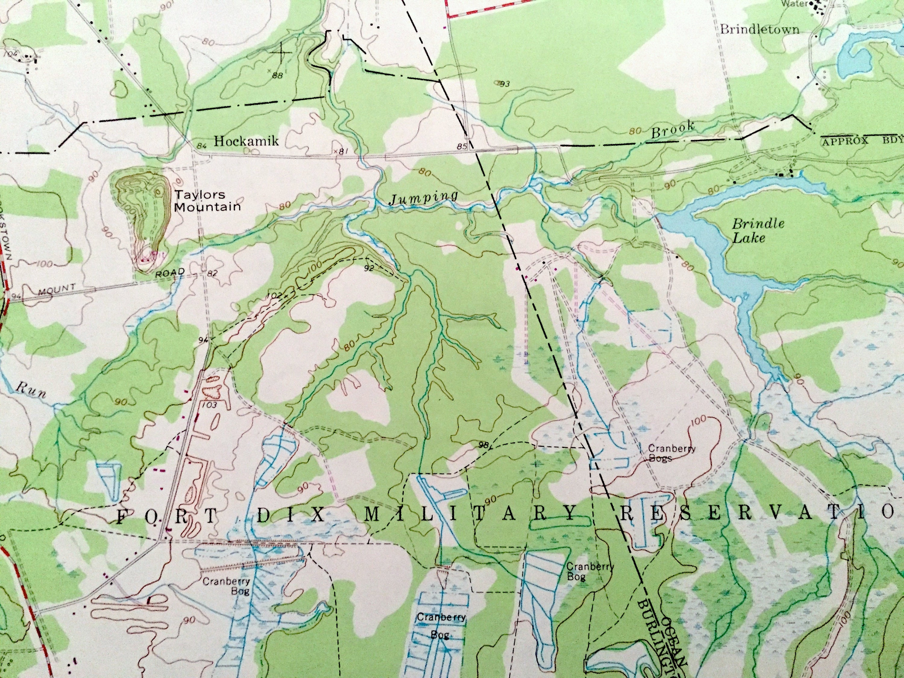 Antique New Egypt New Jersey 1957 US Geological Survey Etsy