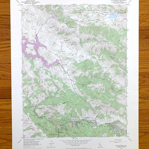 Antike San Geronimo, Kalifornien 1954 US Geologische Dienst Topographische Karte - Forest Knolls, Woodacre, Jewell, Nicasio, Lagunitas, Marin Co