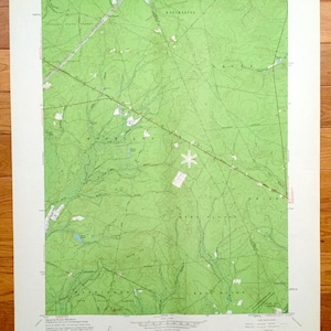 Antigo Woodmansie, Nova Jersey 1957 Mapa topográfico do US Geological Survey - Lacey, Washington, West Plains, Bass River, Little Egg Harbor, NJ