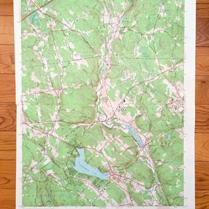 Antike South Coventry, Connecticut 1953 US Geological Survey Topographische Karte – Willington, Mansfield, Storrs, Universität, Tolland, UCONN CT