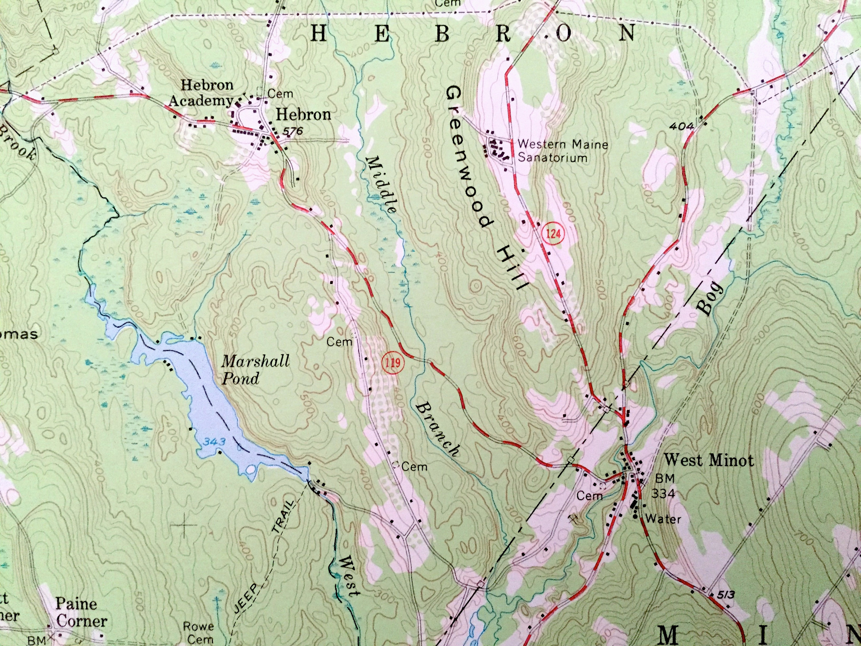 Antique Poland Maine 1956 US Geological Survey Topographic Etsy