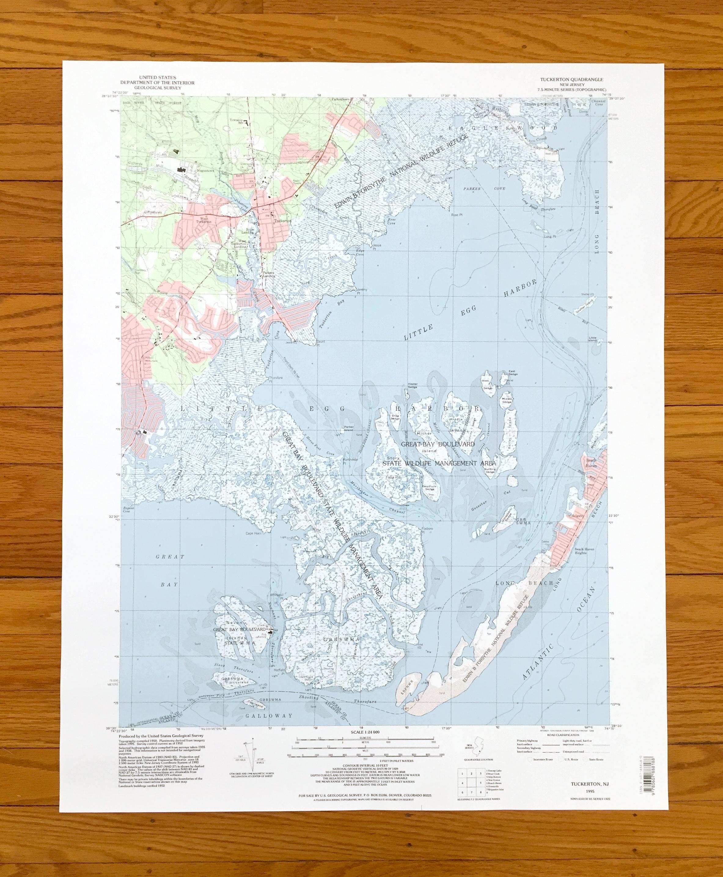 Little Egg Harbor Nj Map - Etsy