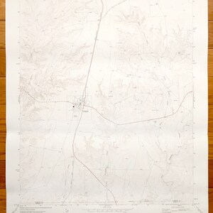 Antik Channing, Texas 1971 US 1971- Kartographie Karte – Fort Worth and Denver Railroads, Oil and Gas Fields, Hartley County, TX
