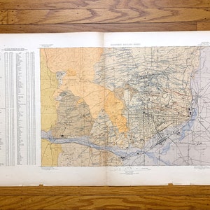 Antique Butte, Montana 1898 US Geological Survey Topographic Map – Rocker, Williamsburg, Meaderville, Centerville, Silver Bow County, MT