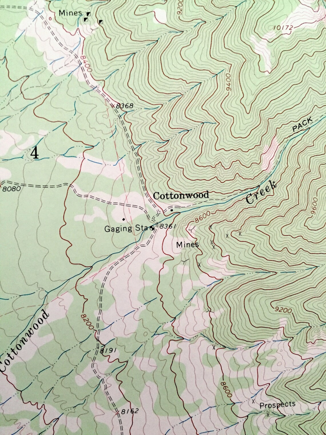 Antique Crestone Colorado 1967 US Geological Survey Etsy