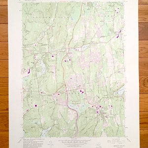 Antique Mohegan Lake, New York 1956 US Geological Survey Topographic Map – Putnam, Westchester County, Cortlandt, Yorktown, Carmel, NY
